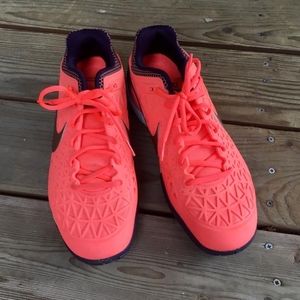 Nike Court Zoom Cage 2 Orange White Women's 11